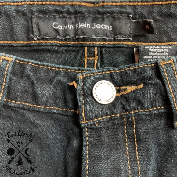 CALVIN KLEIN JEANS Ladies Stretch Easy Fit Bootcut Jeans 8 - Picture 3 of 4